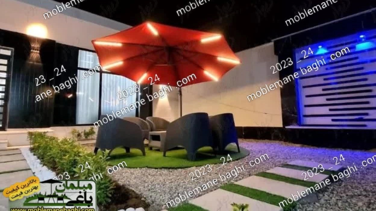 سایبان چتری بزرگ بازویی