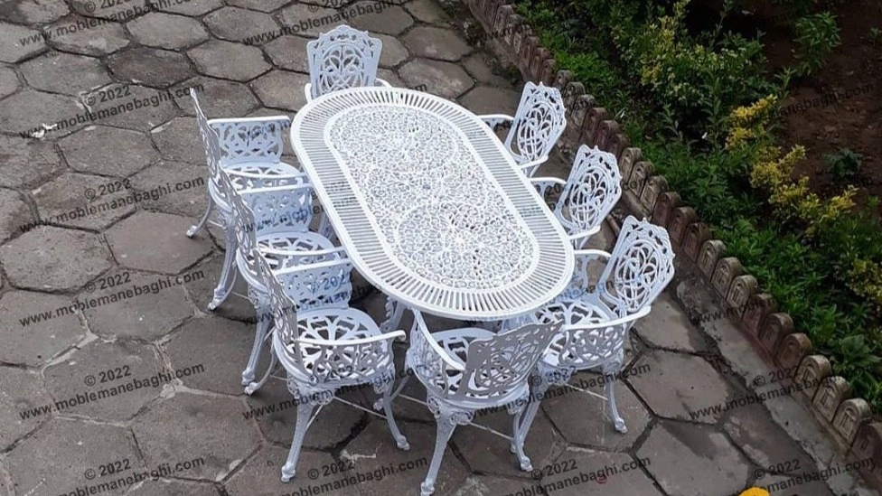 میز و صندلی آلومینیومی مقاوم مدل مرغابی